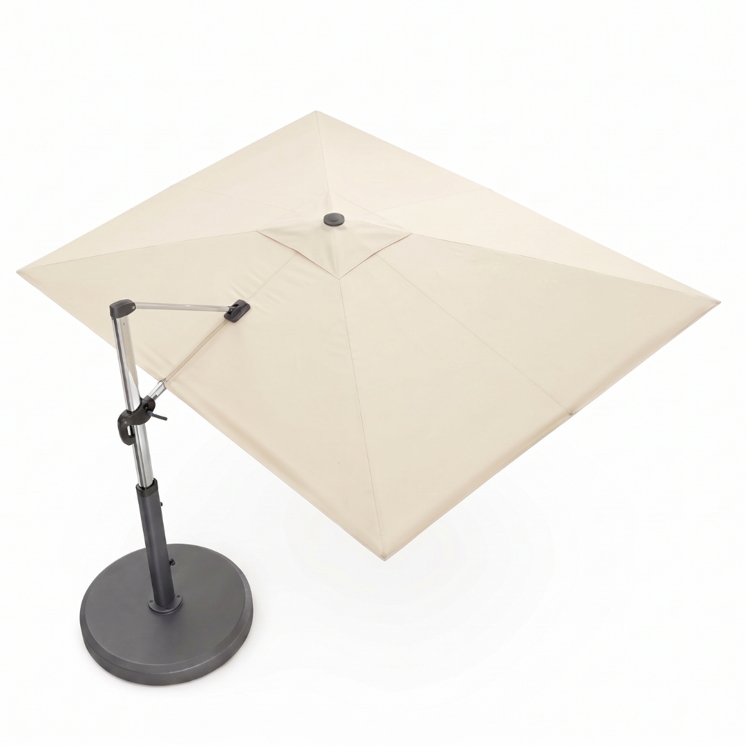 9x12 ft Rectangular Cantilever Patio Umbrella with 360° Rotation