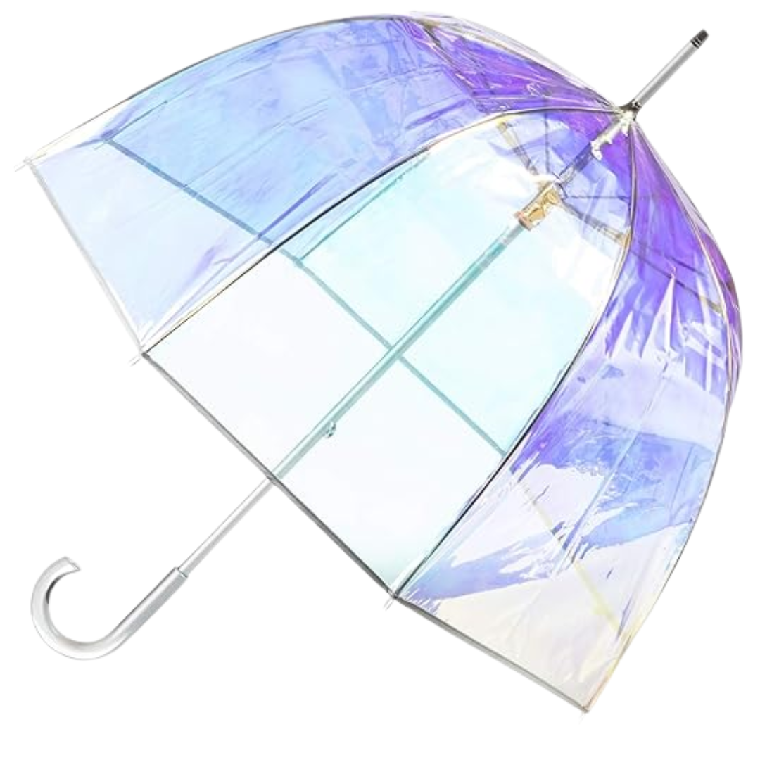 Adult Bubble Umbrella with Clear Dome Canopy for Outdoor Rain Use