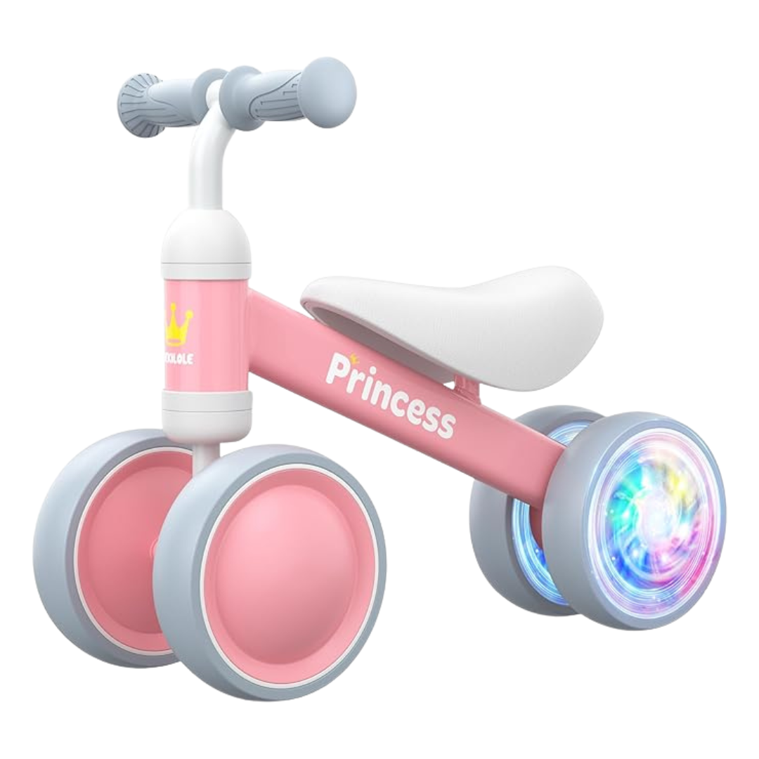 Baby Balance Bike with 4 Wheels for Toddlers Aged 12–24 Months