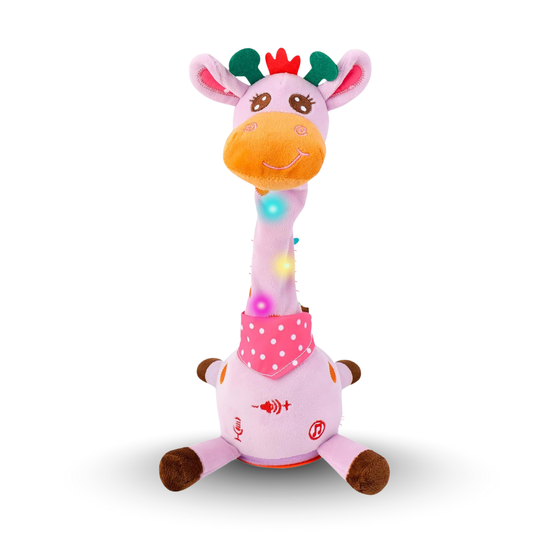 Dancing Talking Plush Toy with LED Lights Music and Voice Recording