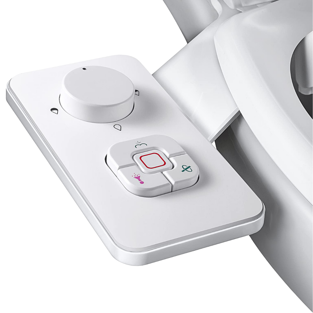 Dual Nozzle Toilet Bidet Attachment with Adjustable Water Pressure