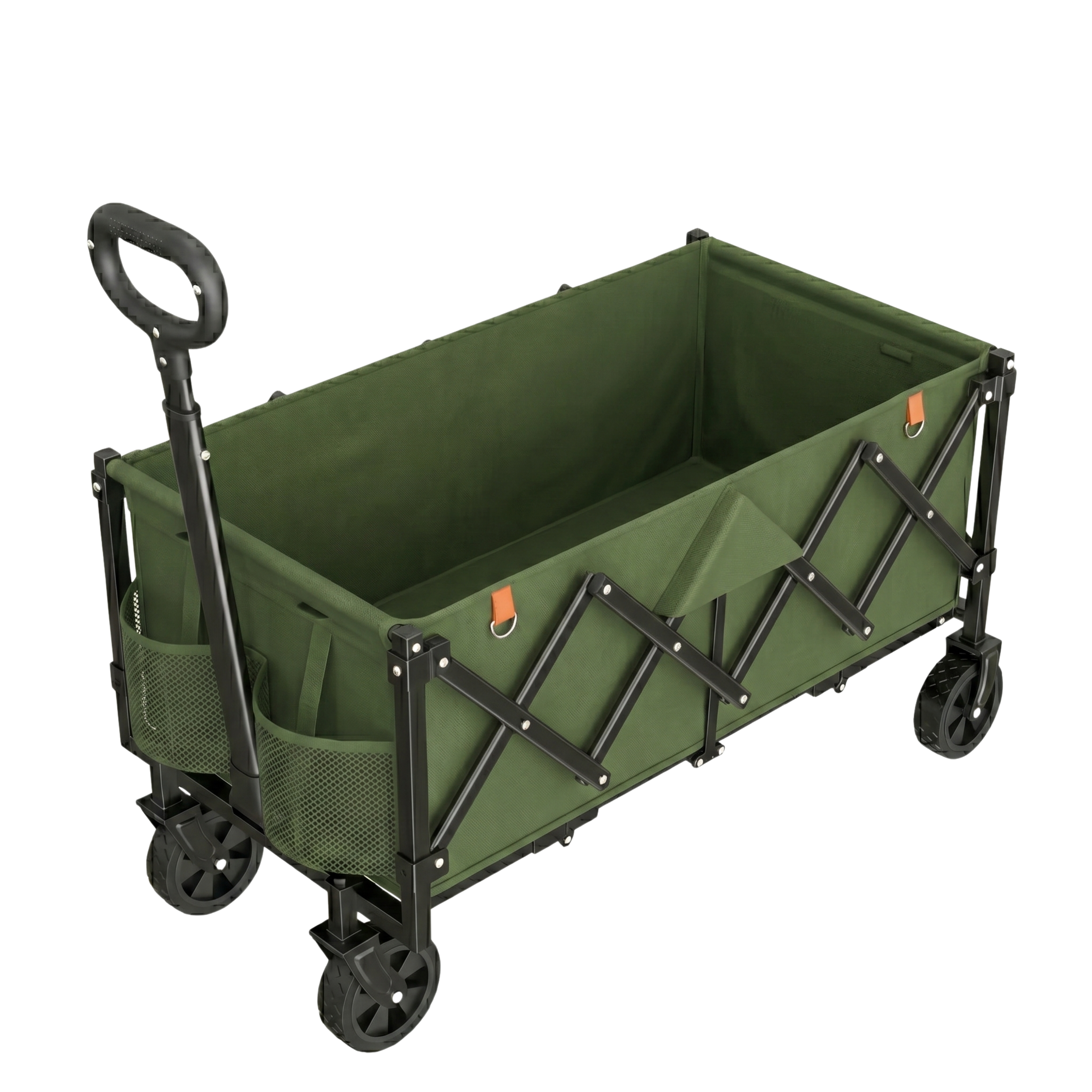 Folding Wagon Cart with Alloy Steel Frame and 360 lb Capacity