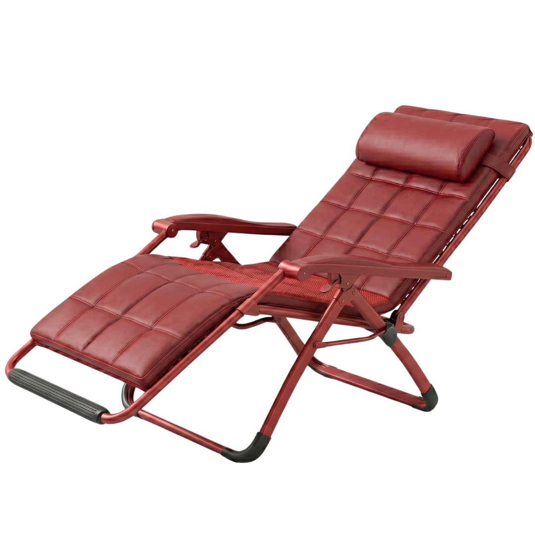 Oversized Reclining Lounge Chair with Removable Cushion, Foldable