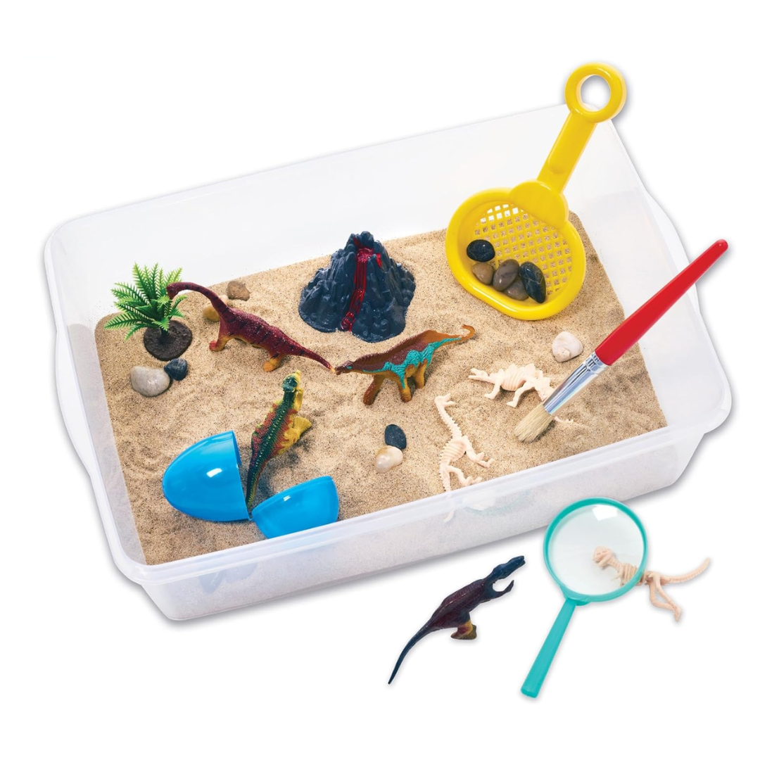 Sensory Bin Playset for Kids with Sand, Toys, and Learning Tools