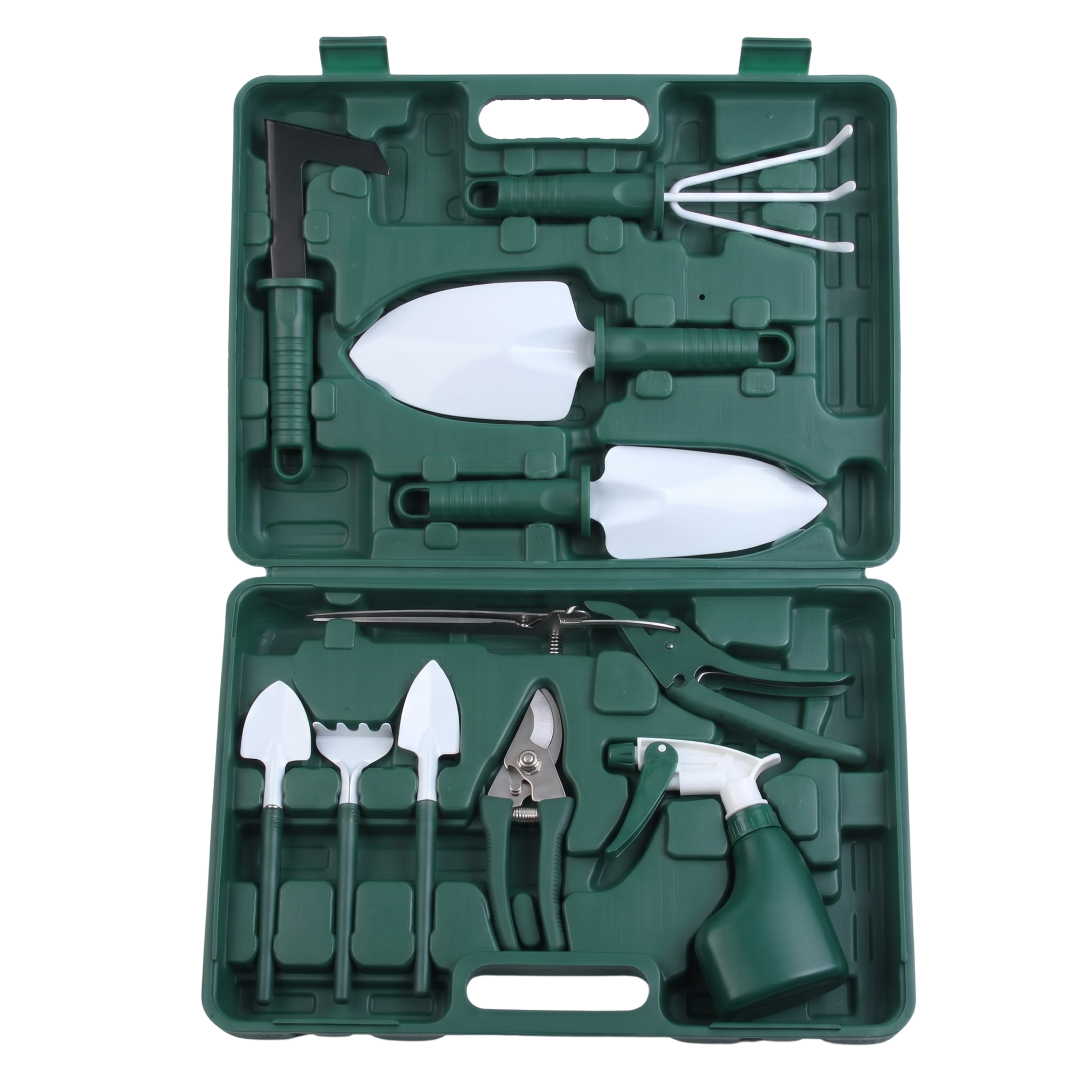 10-Piece Gardening Hand Tool Set with Organizer Case for Yard Tasks