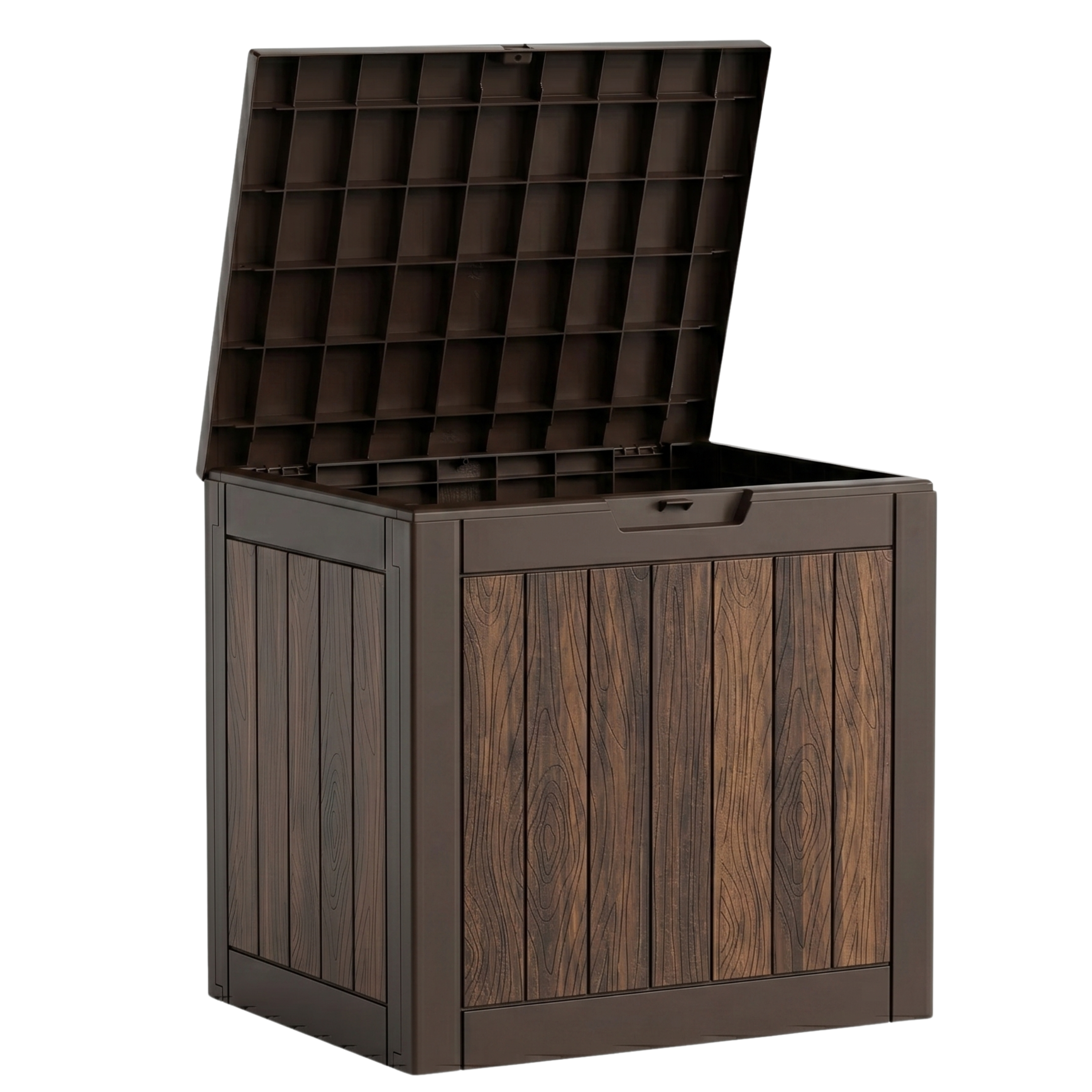 113.6 L Interlocking Resin Storage Box with Panel Frame Design