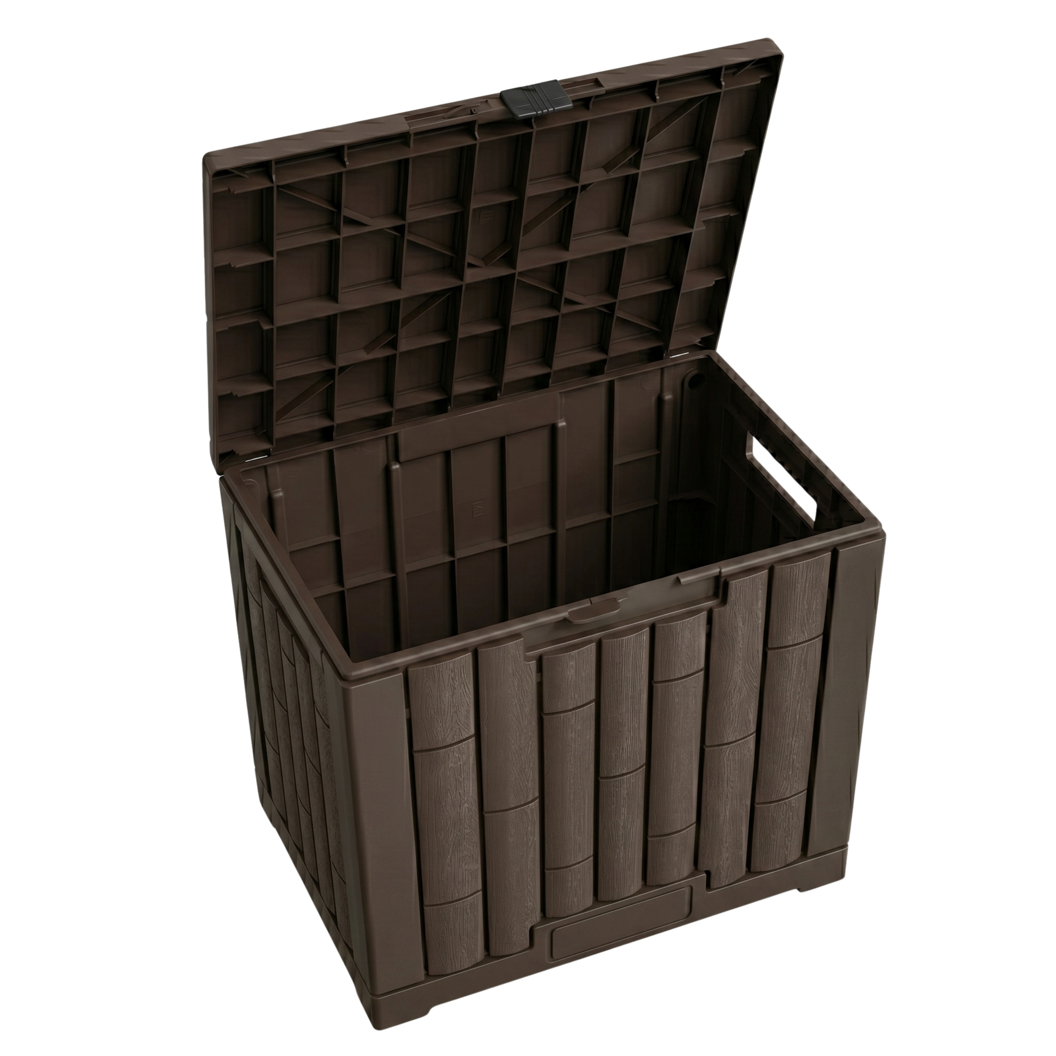 120L Resin Storage Box with Hinged Lid and 330 lb Top Load Rating