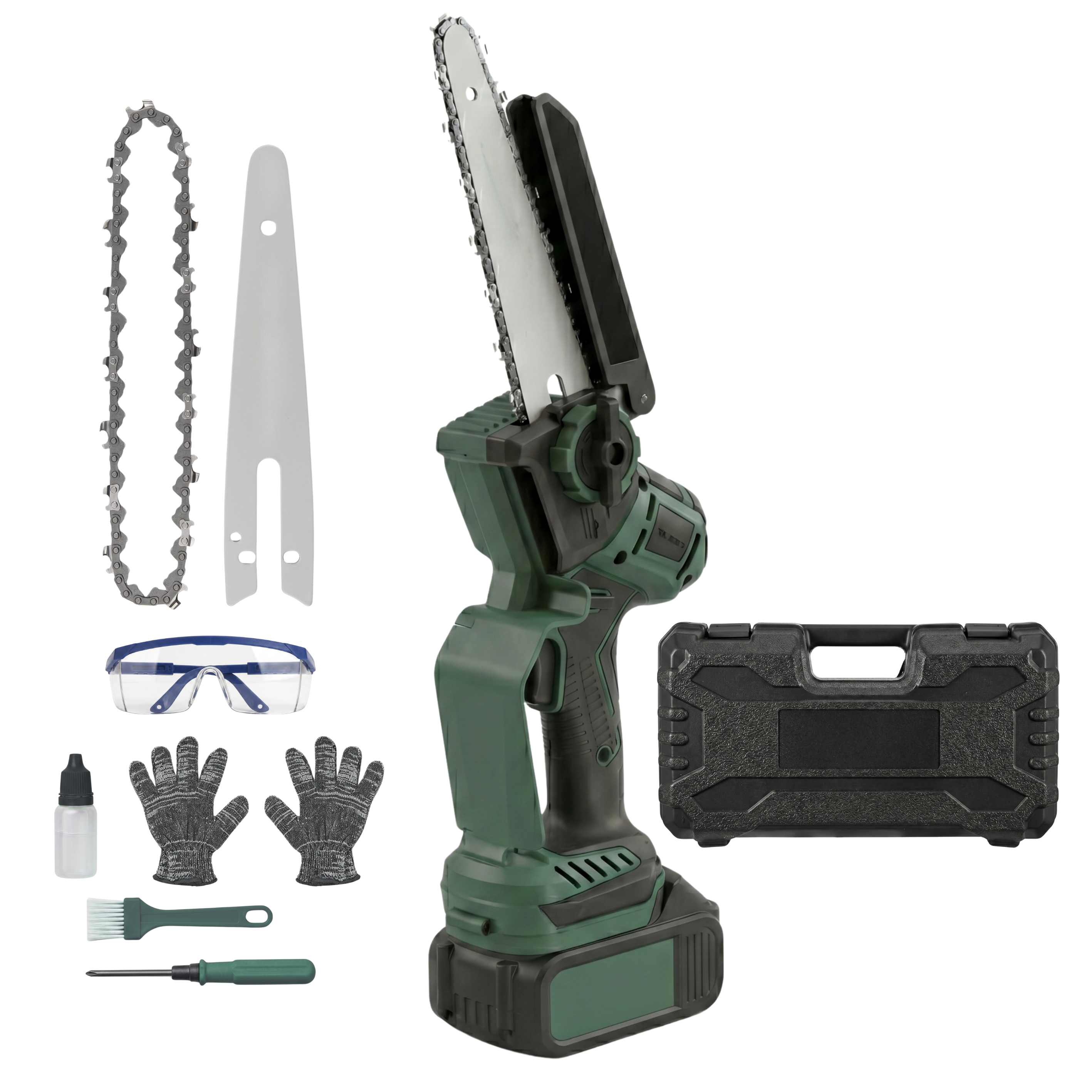 20V Cordless Mini Chainsaw Battery System Wood Cutting Device