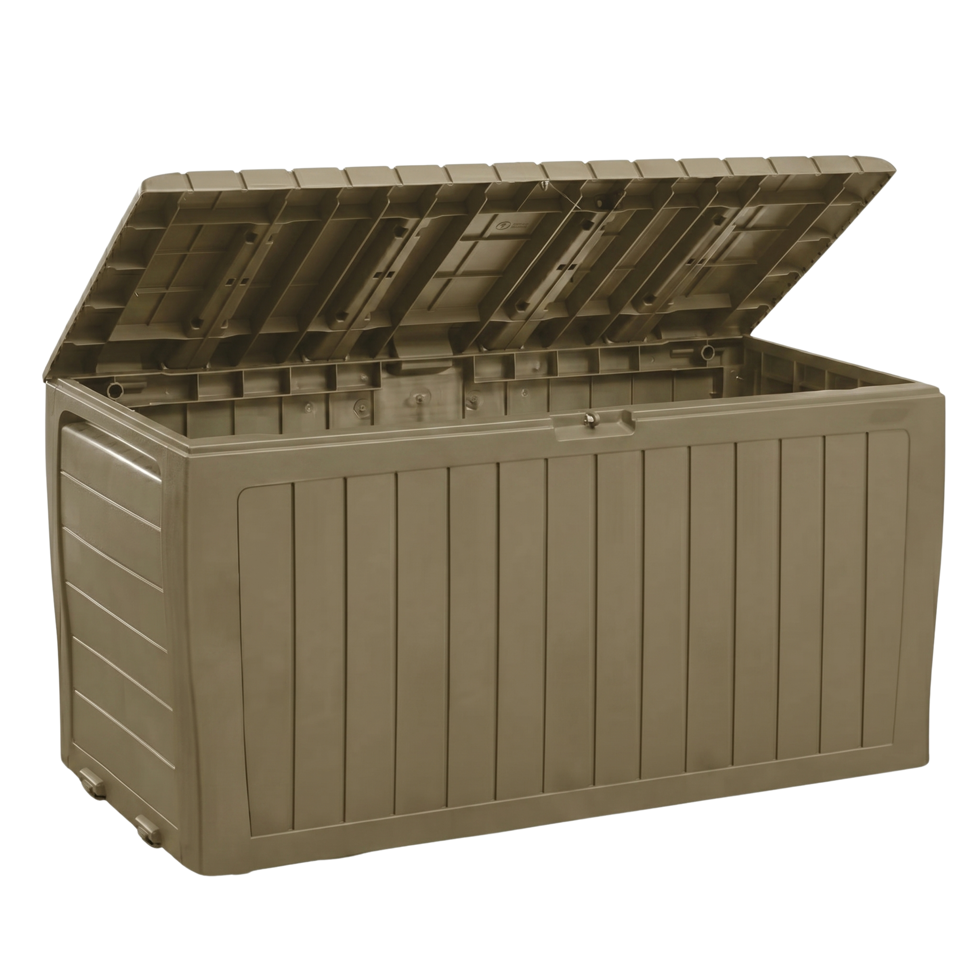 250 L Resin Storage Box with Hinged Top Lid and Lockable Latch