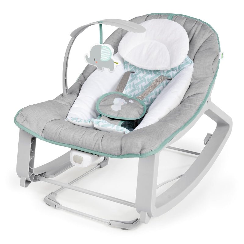 3-in-1 Baby Bouncer, Rocker & Toddler Seat with Vibration and Toy