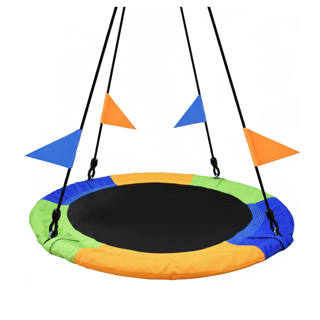 40 Inch Saucer Tree Swing with 900lb Capacity and Hanging Straps