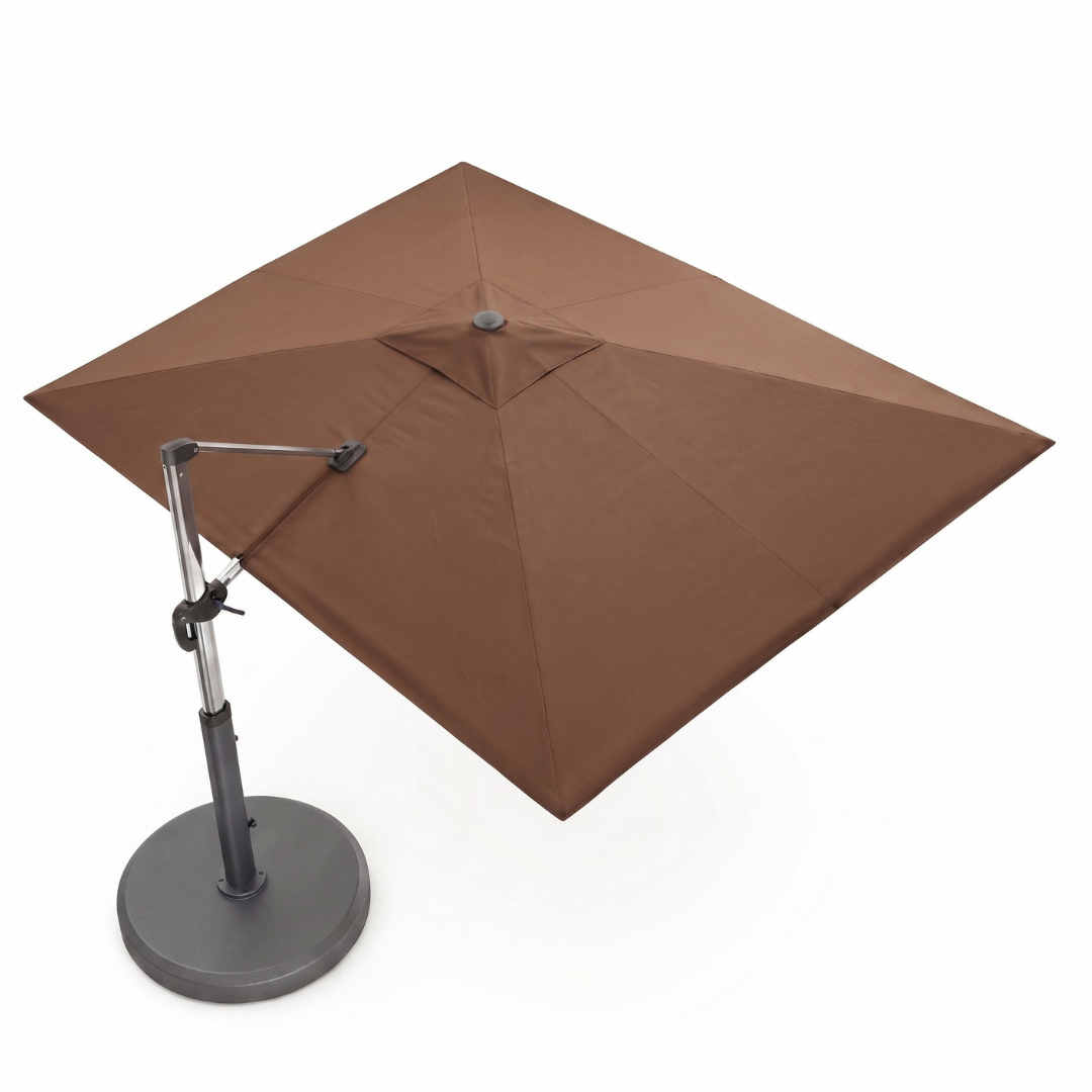 9x12 ft Rectangular Cantilever Patio Umbrella with 360° Rotation