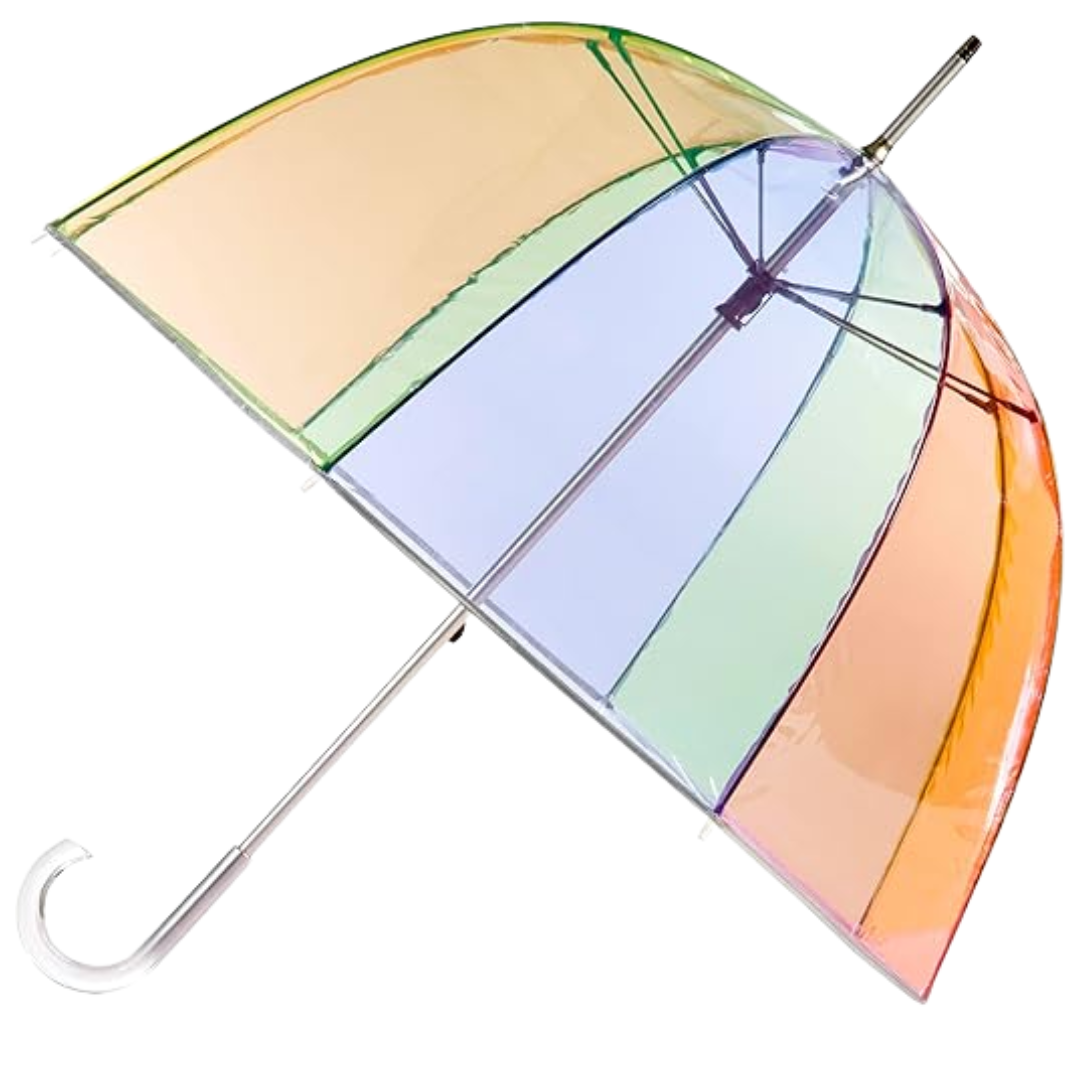 Adult Bubble Umbrella with Clear Dome Canopy for Outdoor Rain Use