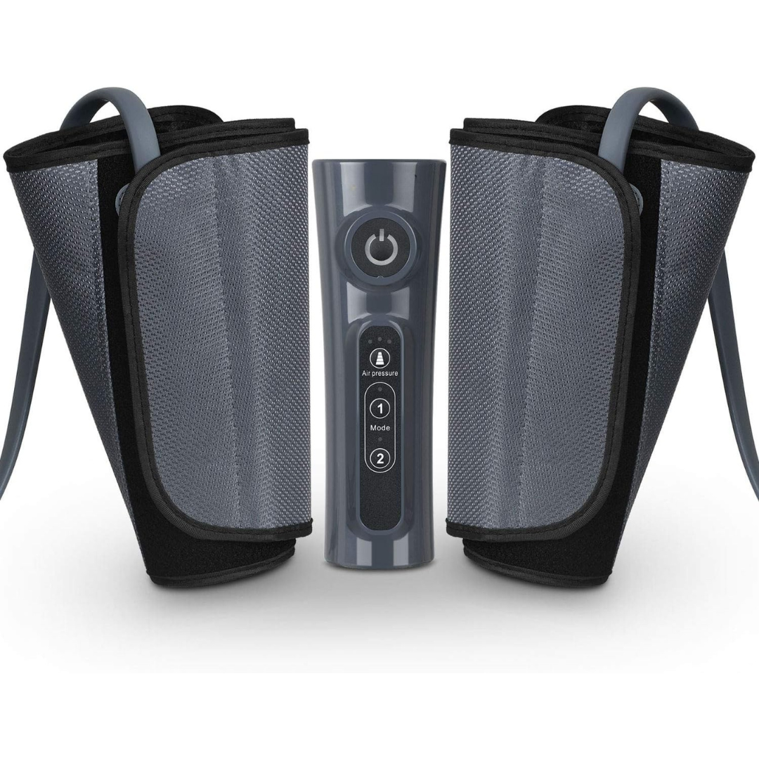 Air Compression Leg Massager with Adjustable Wraps and Timer