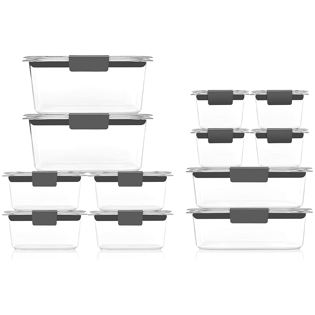 Airtight Food Containers with Lids for Meal Prep and Storage
