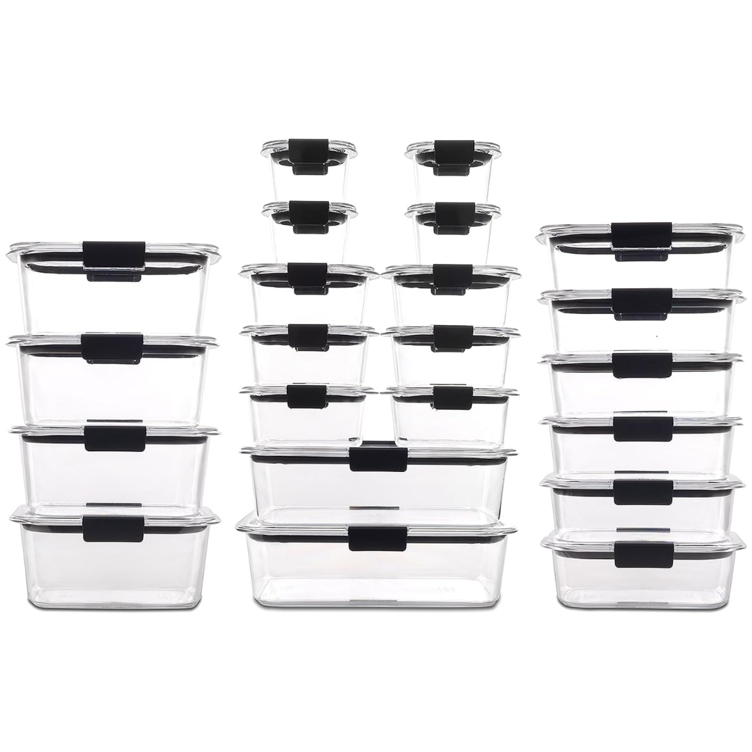 Airtight Food Containers with Lids for Meal Prep and Storage