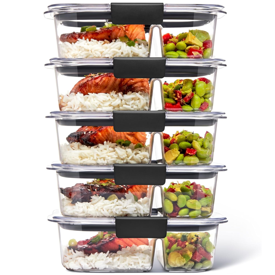 Airtight Food Containers with Lids for Meal Prep and Storage