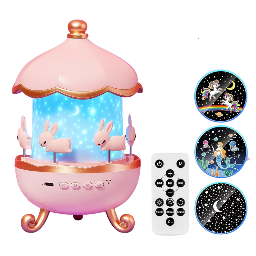 Baby Sound Machine Night Light Projector with Sounds and Films