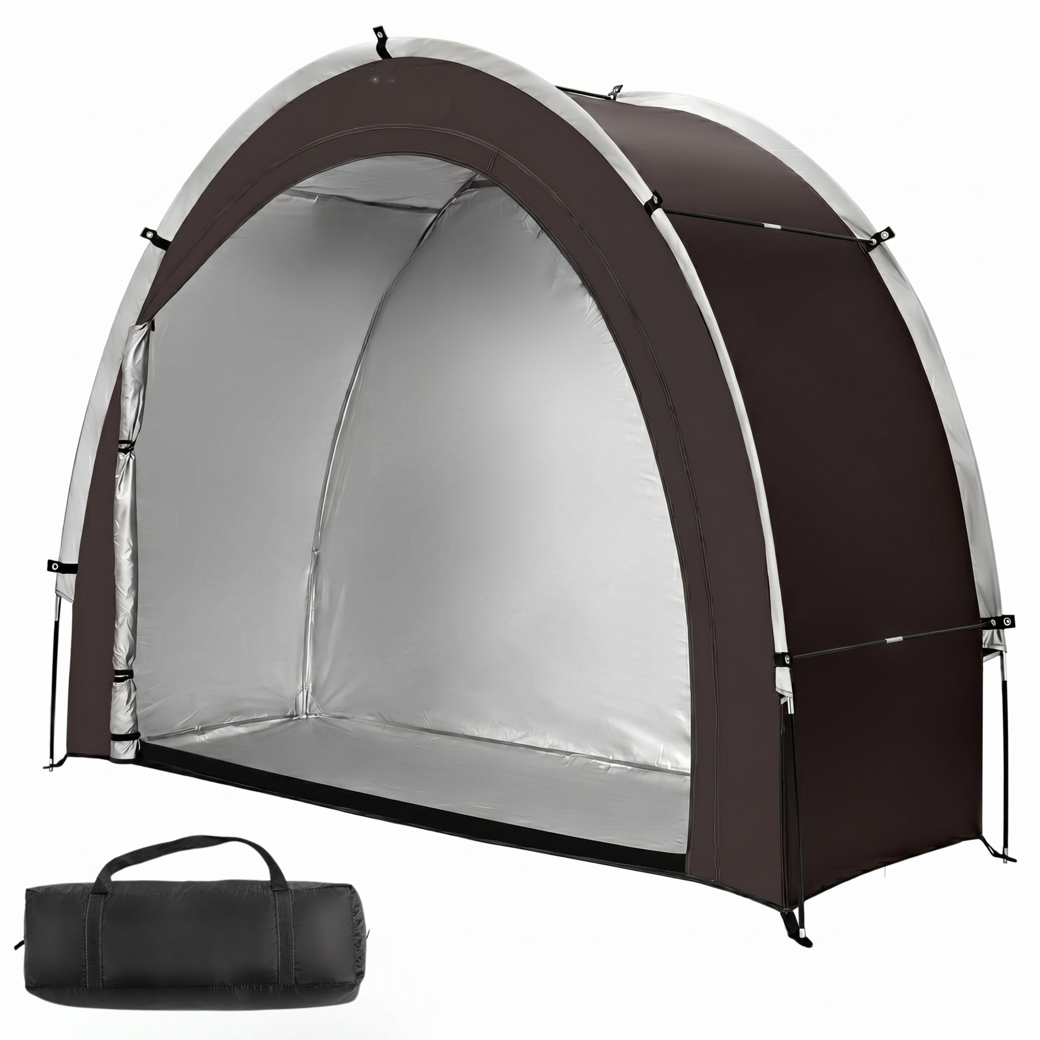 Bicycle Shelter Tent for 2–3 Bikes 83 in Frame PU4000 Fabric System