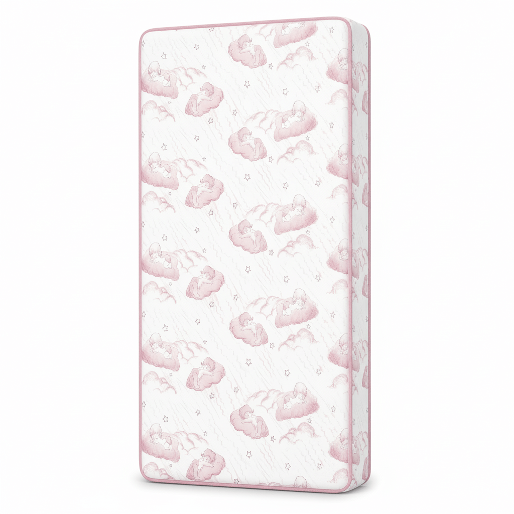 Crib Mattress with 5 Inch Fiber Core And Waterproof Vinyl Cover