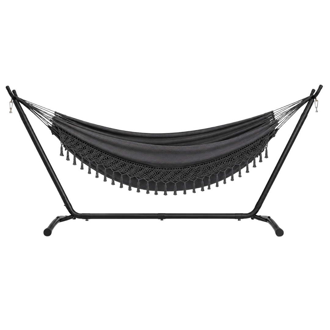 Double Hammock with Steel Stand 450 lb Capacity Carrying Bag