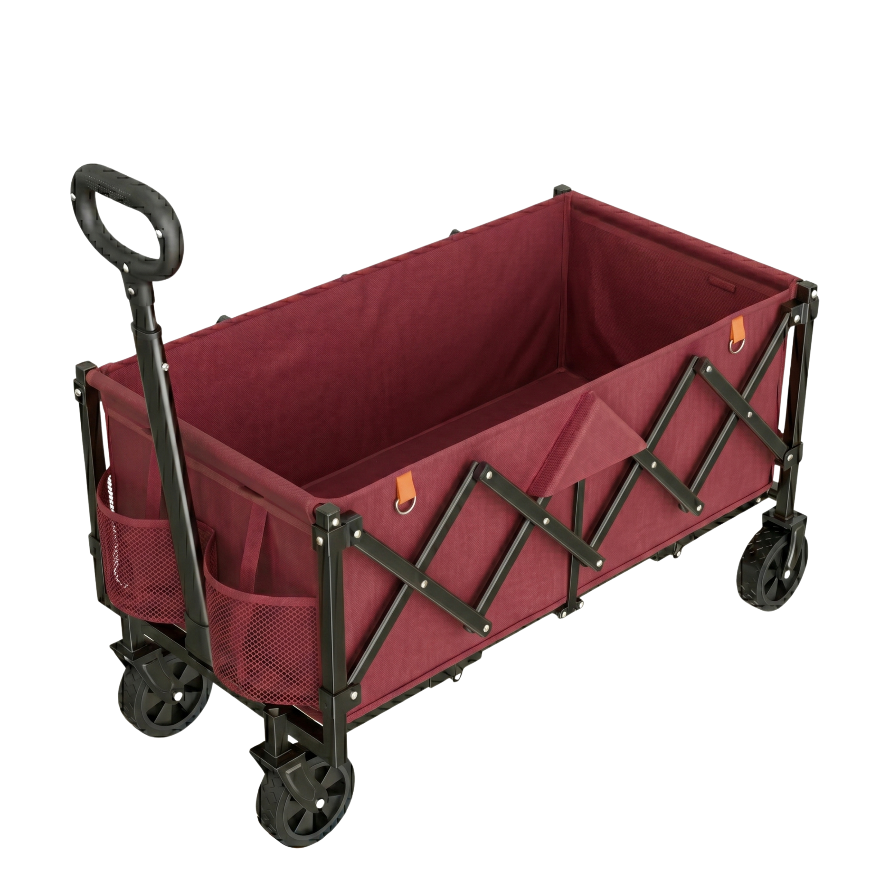 Folding Wagon Cart with Alloy Steel Frame and 360 lb Capacity