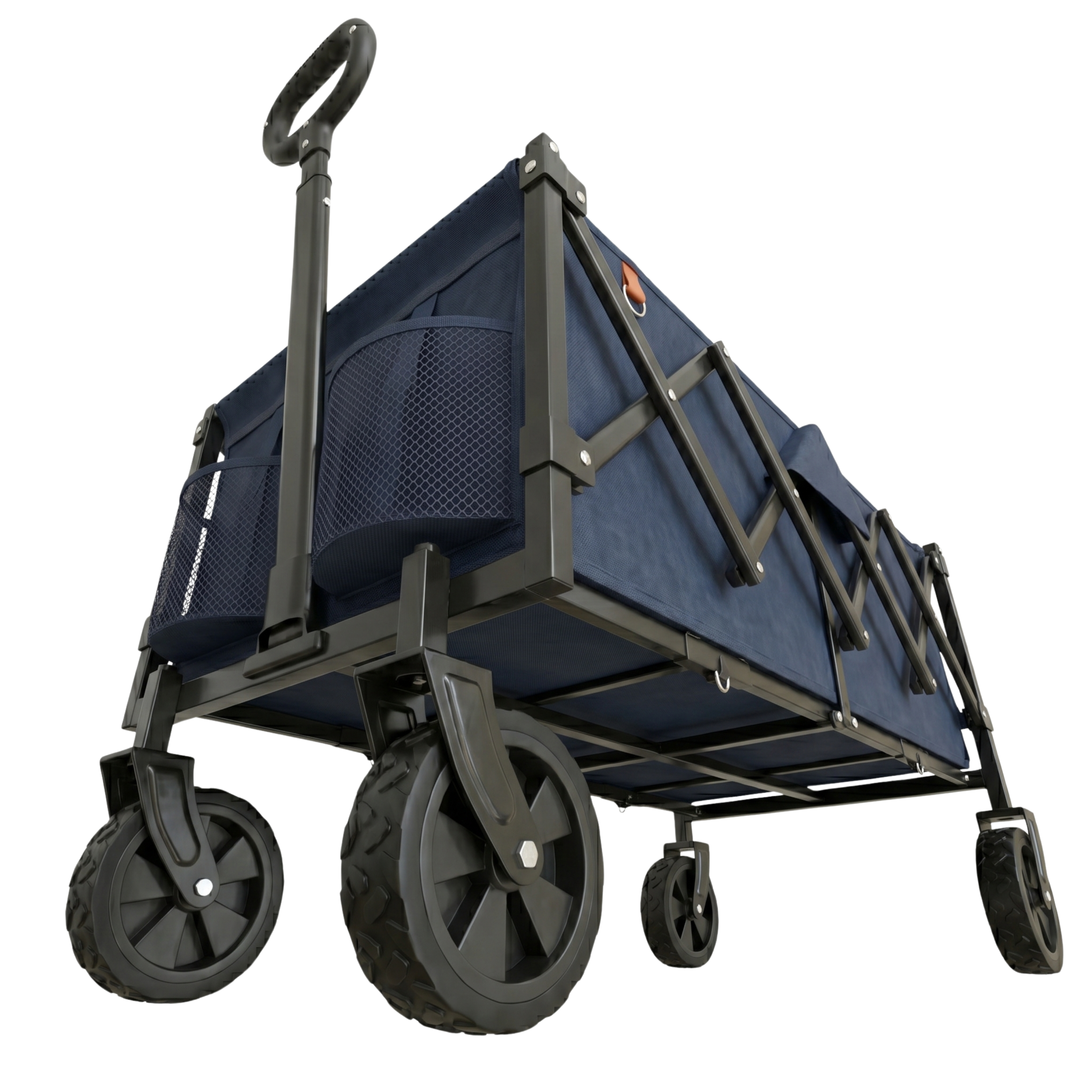 Folding Wagon Cart with Alloy Steel Frame and 360 lb Capacity