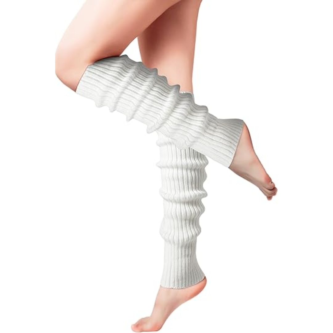 Knitted Leg Warmers for Women 80s Party Dance Yoga Fashion Accessory