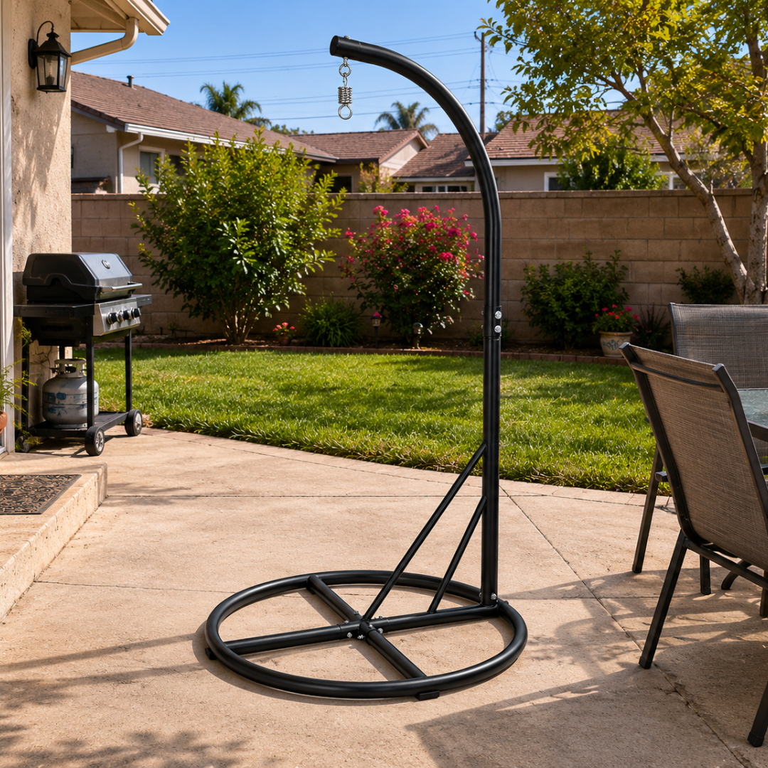 Outdoor Hammock Chair Stand Steel Frame 400 lb Load Capacity