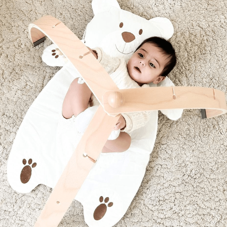 Play Arch Baby Gym with Hanging Toys, Multi-Texture Attachments