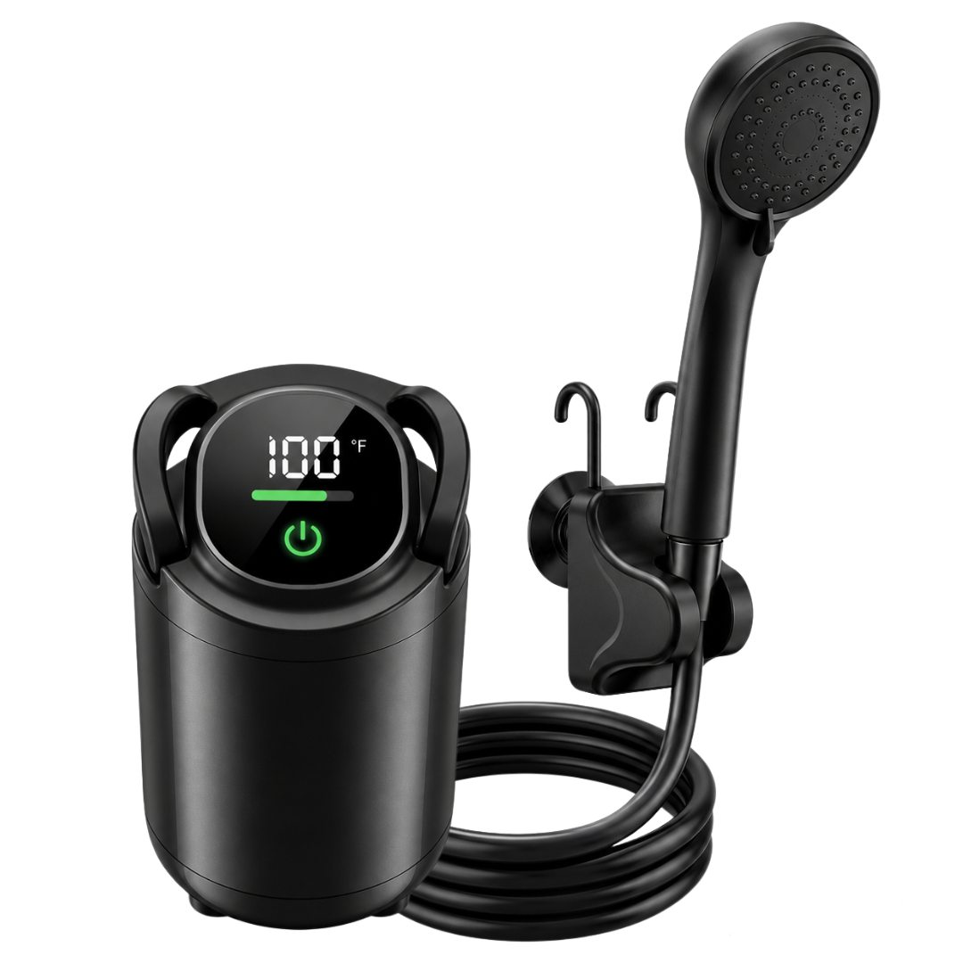 Portable Rechargeable Camping Shower Pump with 6000mAh Battery