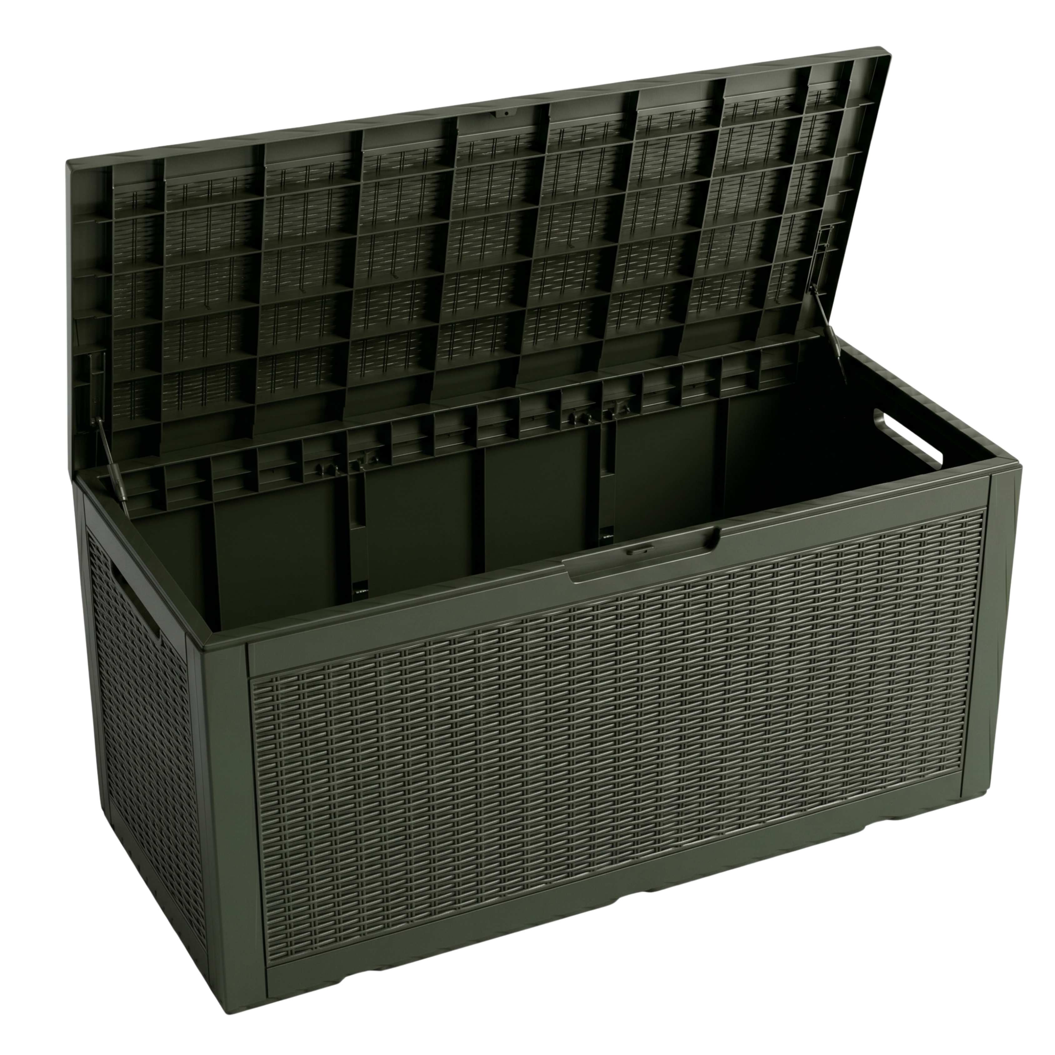 Resin Deck Storage Box 400 Liters Capacity Patio Garden Tool Storage