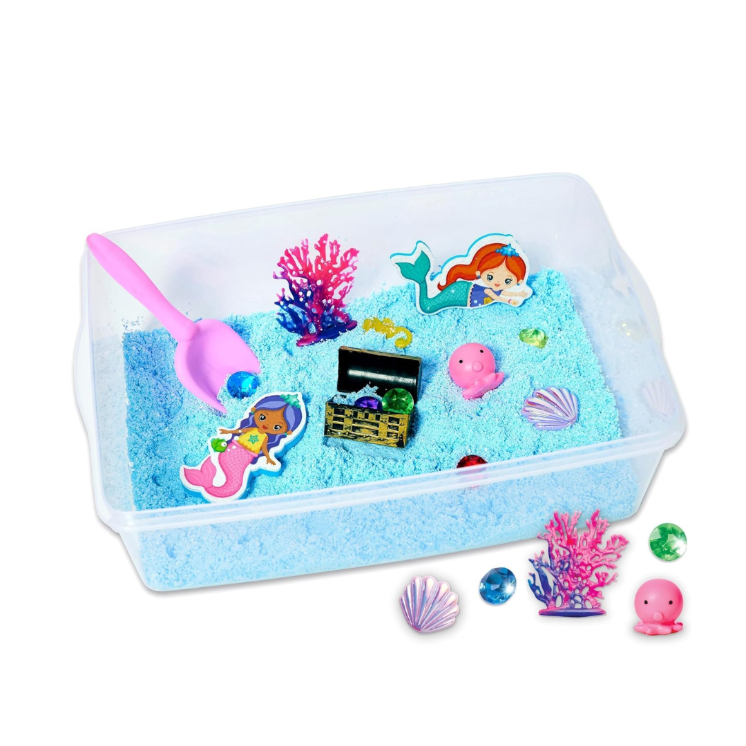 Sensory Bin Playset for Kids with Sand, Toys, and Learning Tools