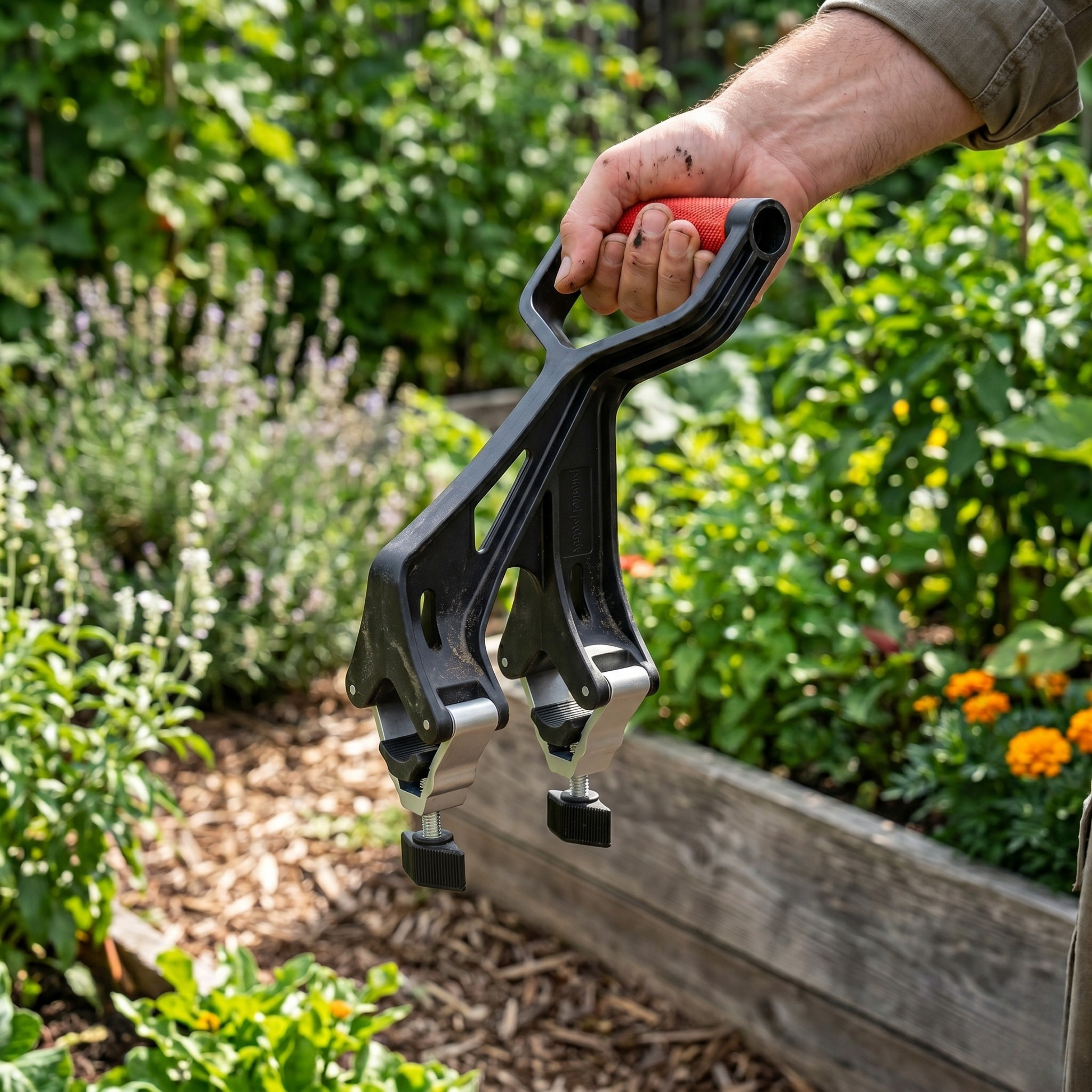 Universal Clamp On Handle Extension for Shovels and Yard Tools