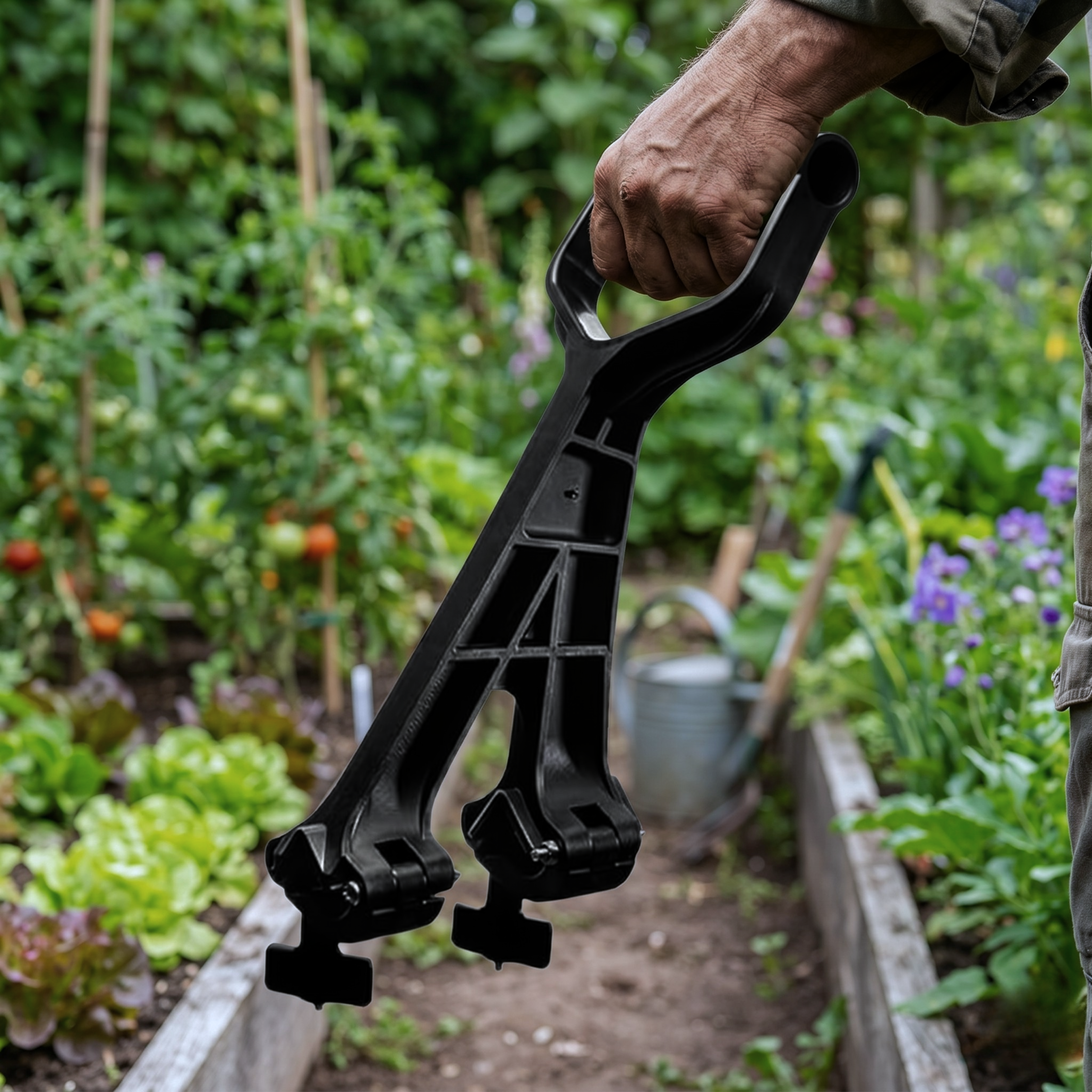 Universal Garden Tool Handle Attachment Adjustable Secondary Grip