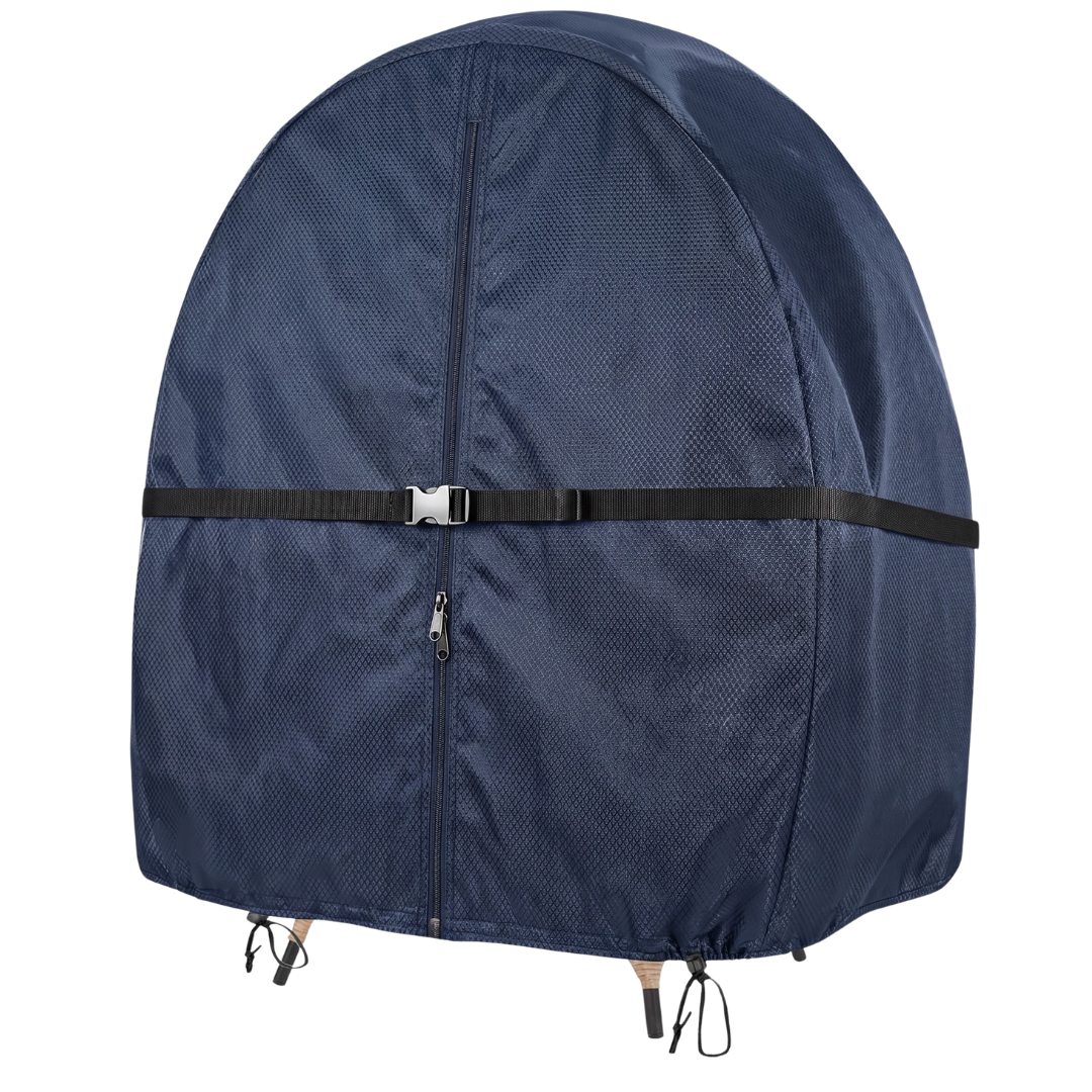 Water-Resistant Double Egg Chair Cover with Zipper and Buckle Straps